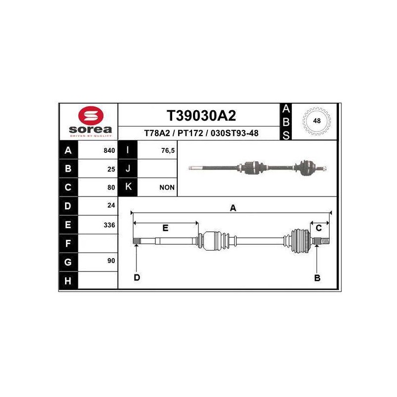 TRANSMISSION / 205 GTI ABS