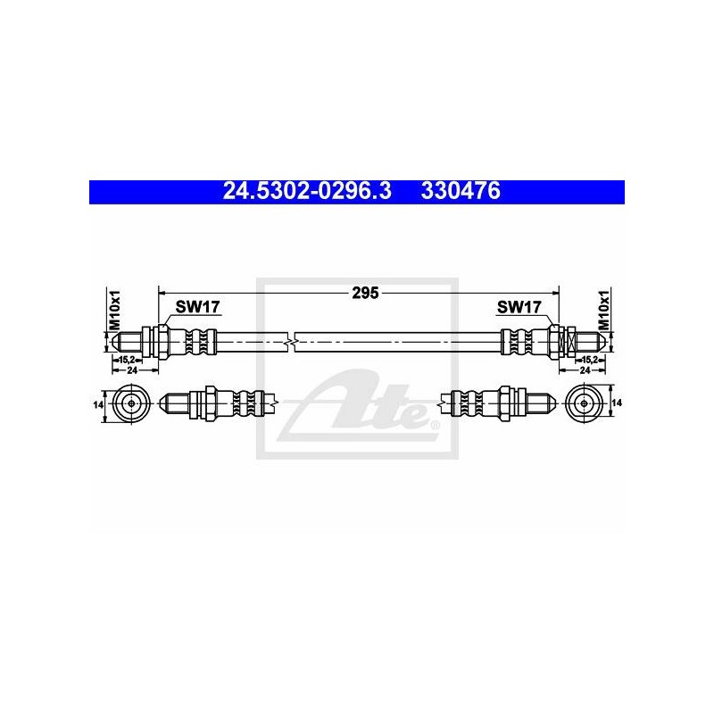 FLEXIBLE DE FREIN / EMBRAYAGE