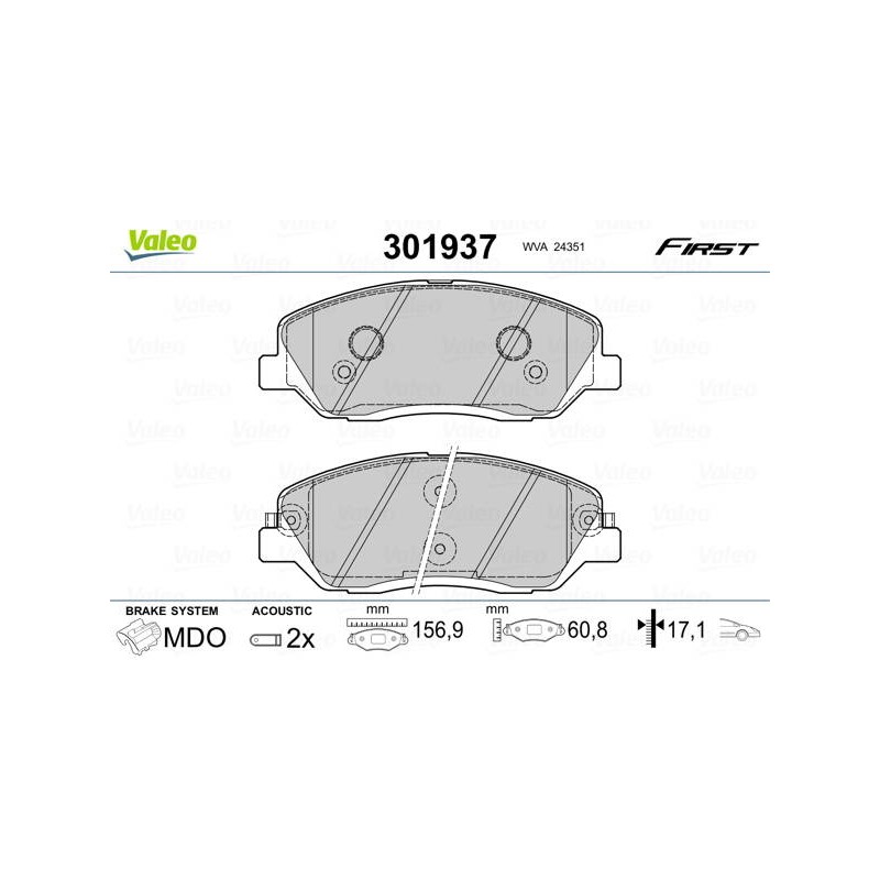 PLAQ FREIN FIRST HYUNDAI SANTA FE