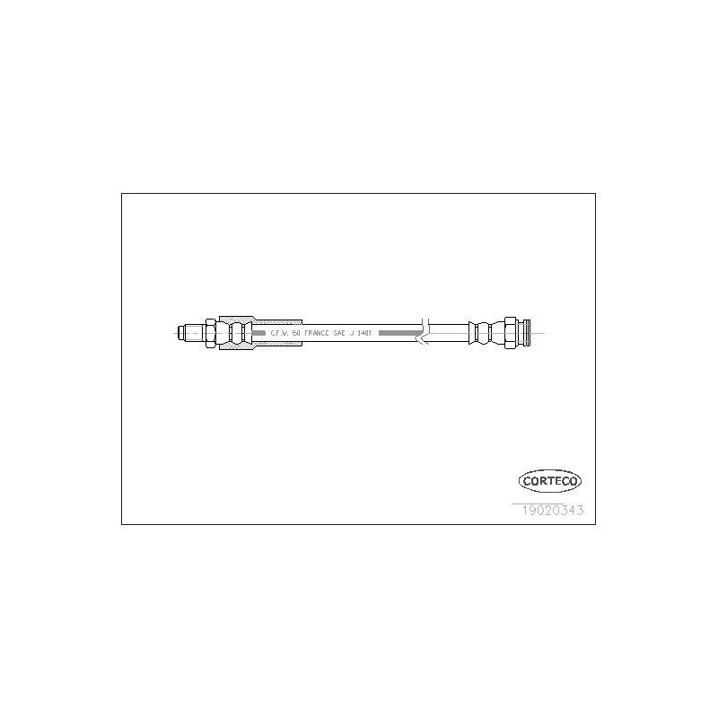 FLEXIBLE DE FREIN RENAULT R18
