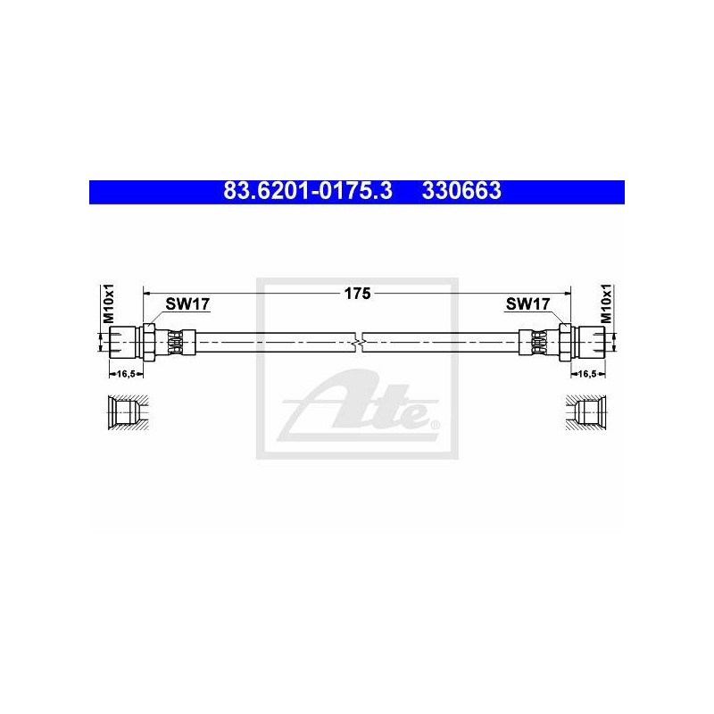FLEXIBLE DE FREIN / EMBRAYAGE