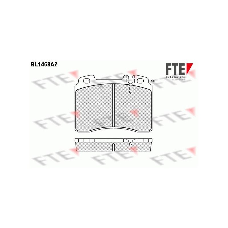 ENS. DE PLAQUETTES DE FREIN