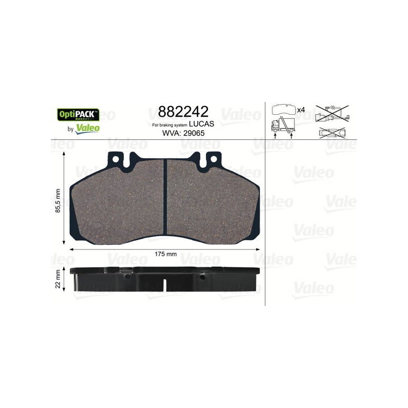 PLAQUETTES OPTIPACK EUROCARGO/MIDLI