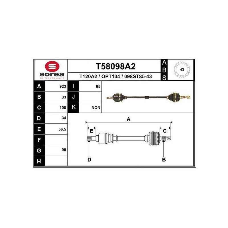 TRANSMISSION / KADETT 2.0L ABS