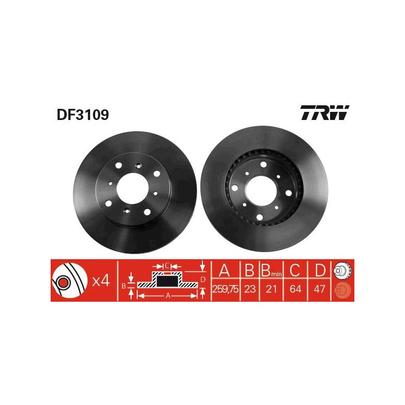 PAIRE DE DISQUES