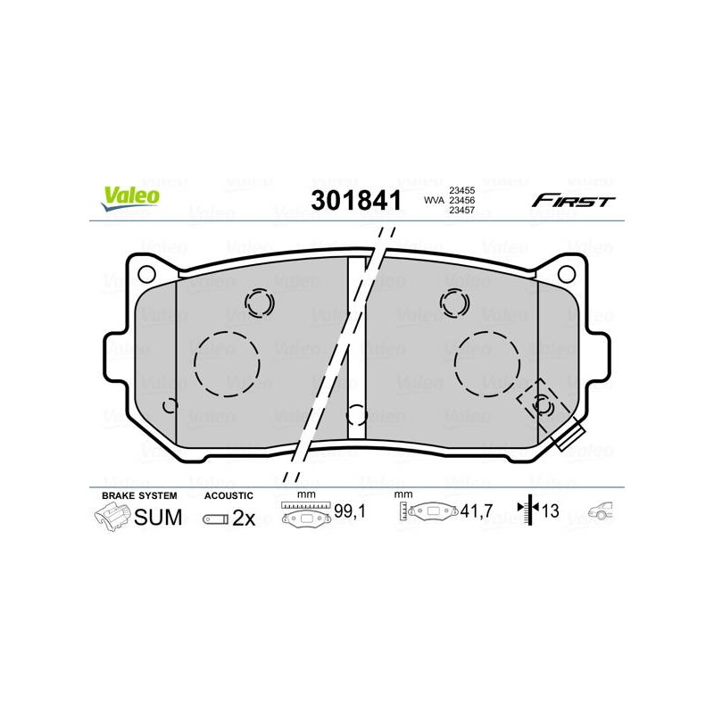 PLAQ FREIN FIRST HYUNDAI CLARUS (K9