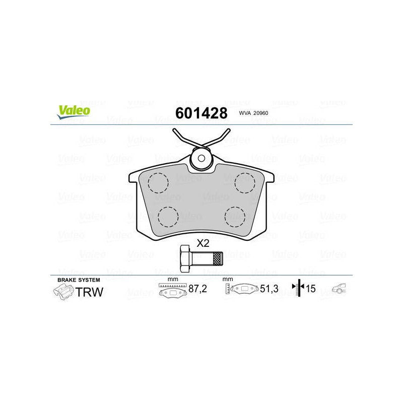 PLAQ FREIN MOTION PEUG 405. VW GOLF