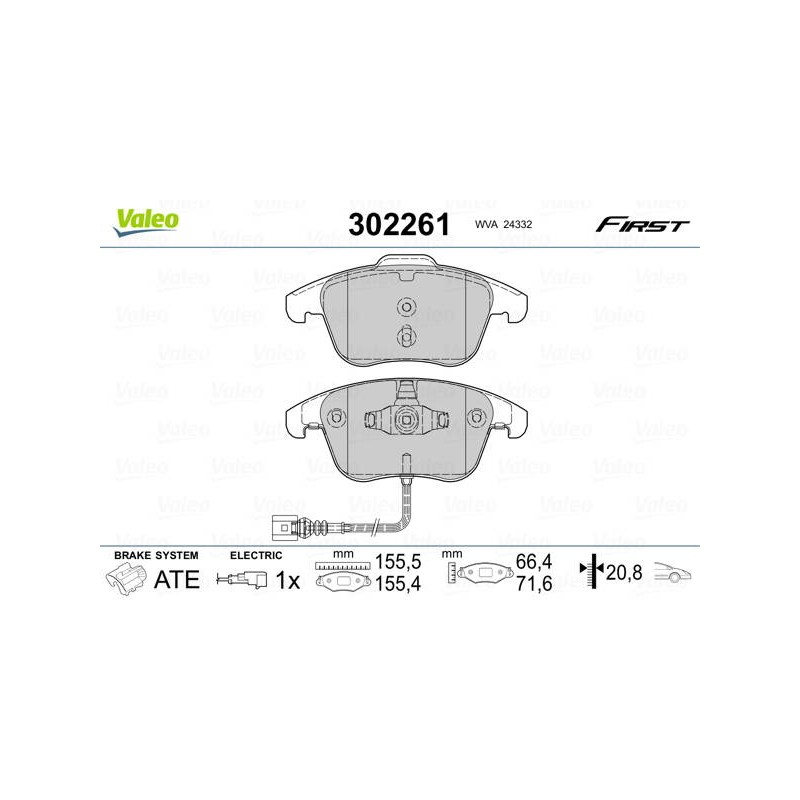 PLAQ FREIN FIRST AUDI Q3 10.13