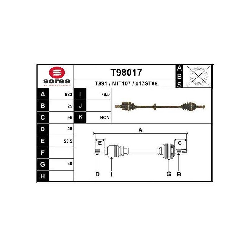 TRANSMISSION / COLT 1.5L GLX