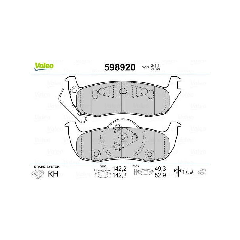 PLAQ FREIN JEEP GRAND CHEROKEE III