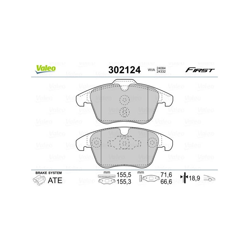 PLAQ FREIN FIRST CITROEN C5 FR