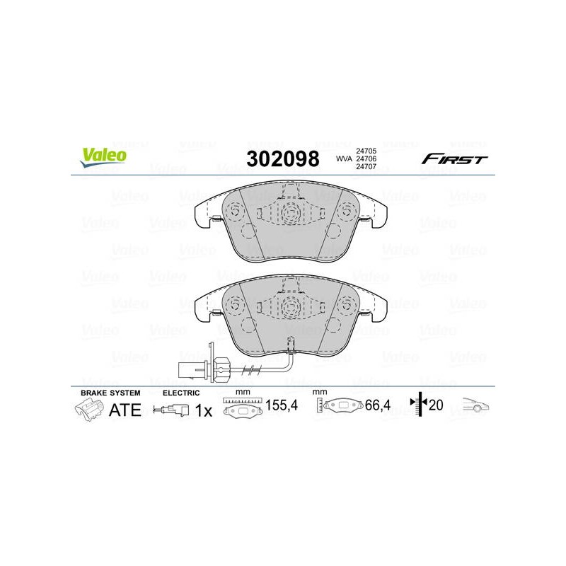 PLAQ FREIN FIRST AUDI A4 10 07 FR