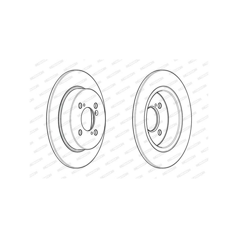 JEU DE 2 DISQUES DE FREIN