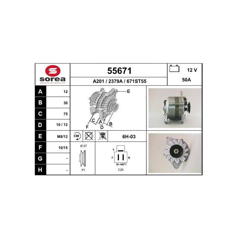 ALTERNATEUR VL / CHARMANT 1.3L