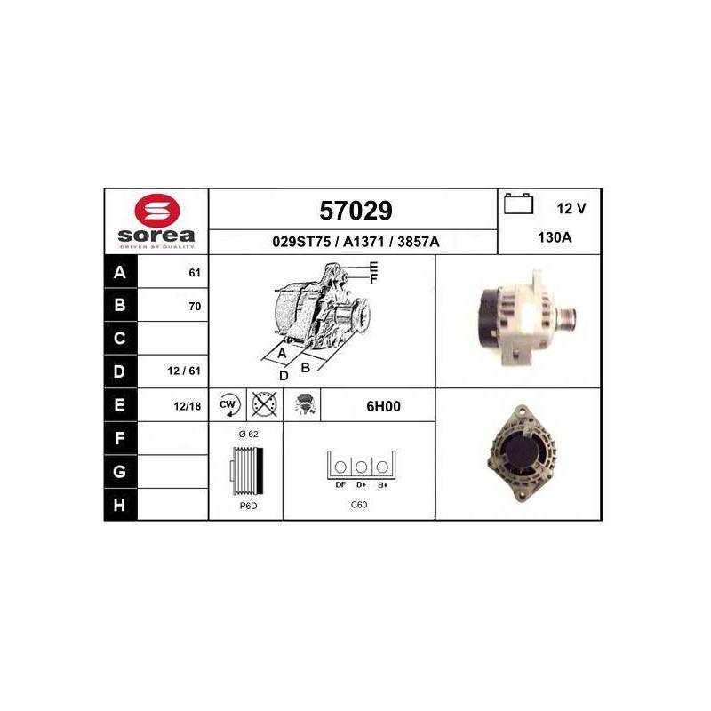ALTERNATEUR VL / ASTRA 1.9 CDTI