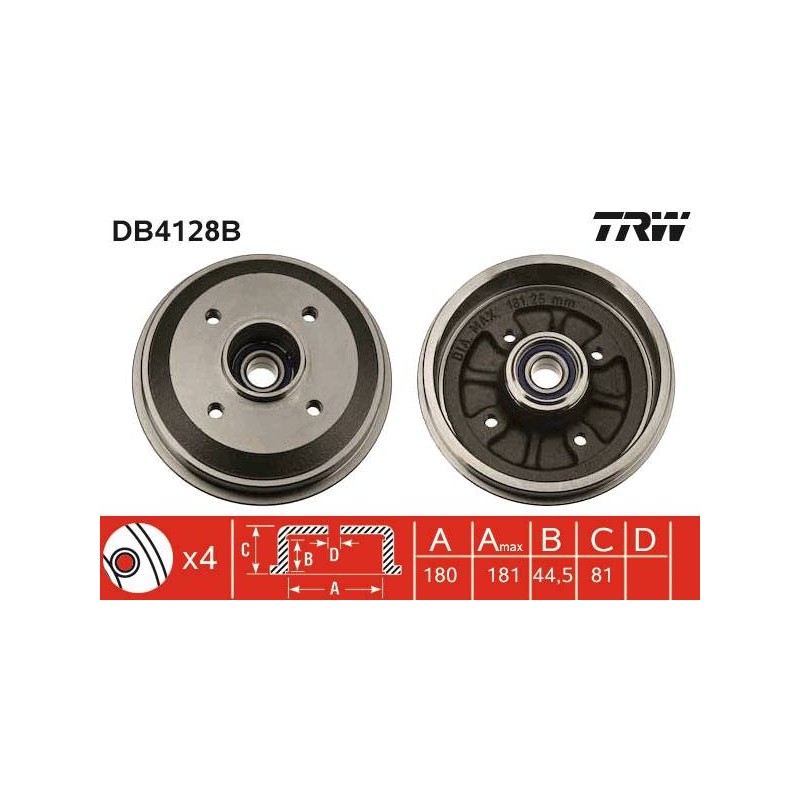 TAMBOUR DE FREIN + ROUL.