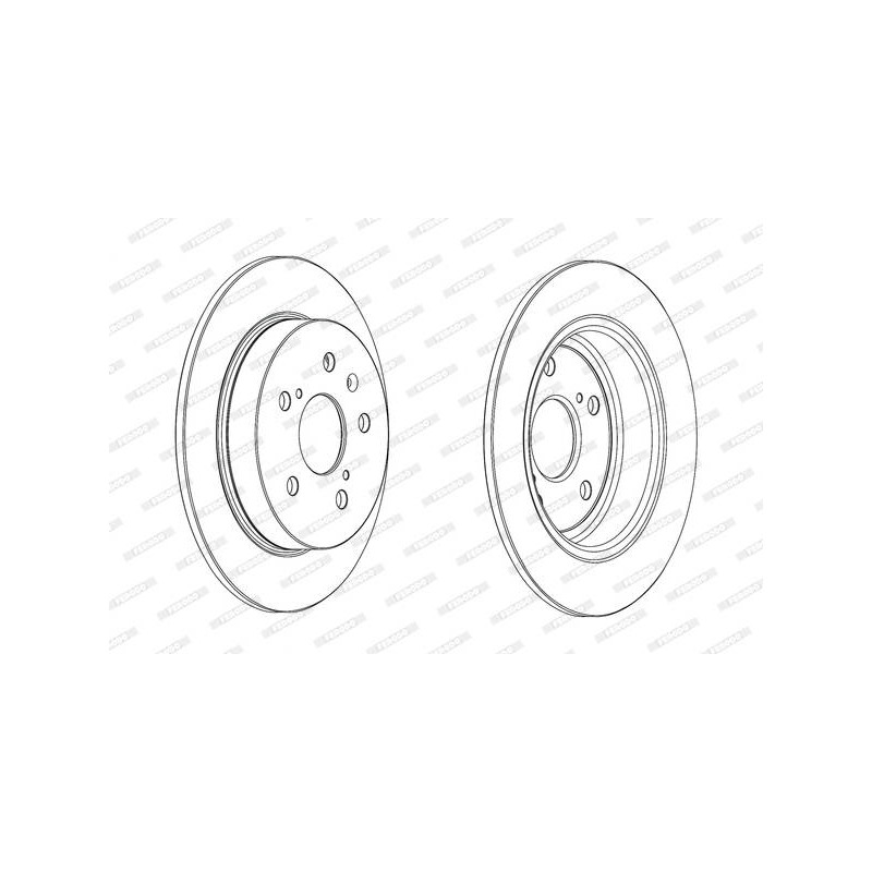 JEU DE 2 DISQUES DE FREIN