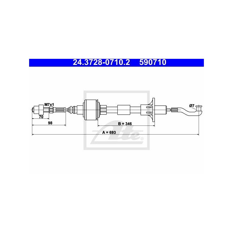 CABLE D EMBRAYAGE