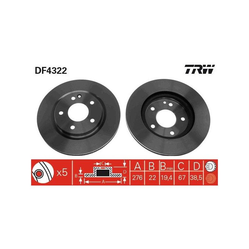 PAIRE DE DISQUES