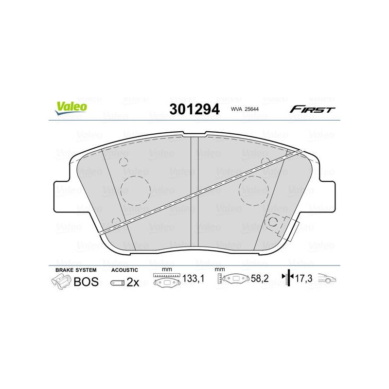 PLAQ FREIN FIRST KIA CEE D