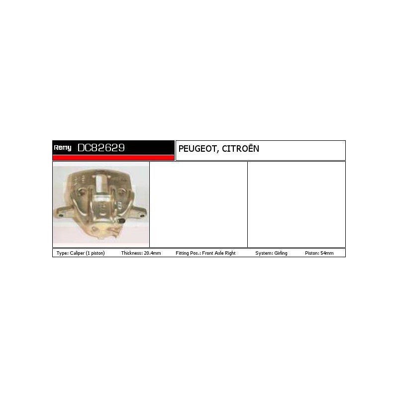 ETRIER DE FREIN - REMY SMART - CITR
