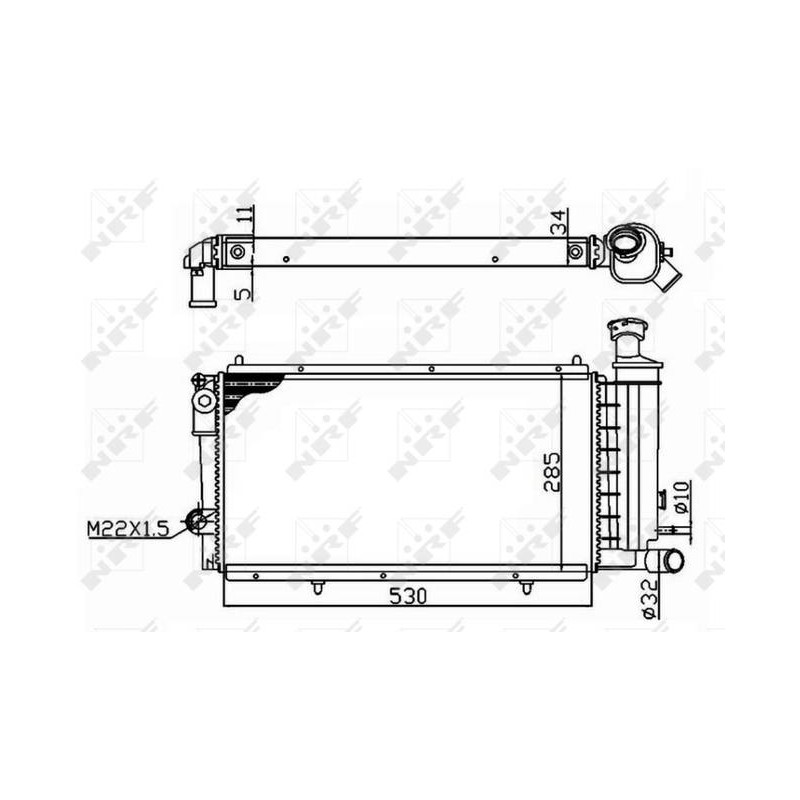 RAD CITROEN C15 1.8D 85- RADIATORS