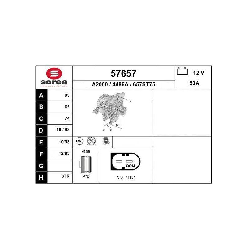 ALTERNATEUR VL / LAND ROVER - DEFEN