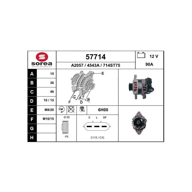 ALTERNATEUR VL / HYUNDAI - I10 ESS