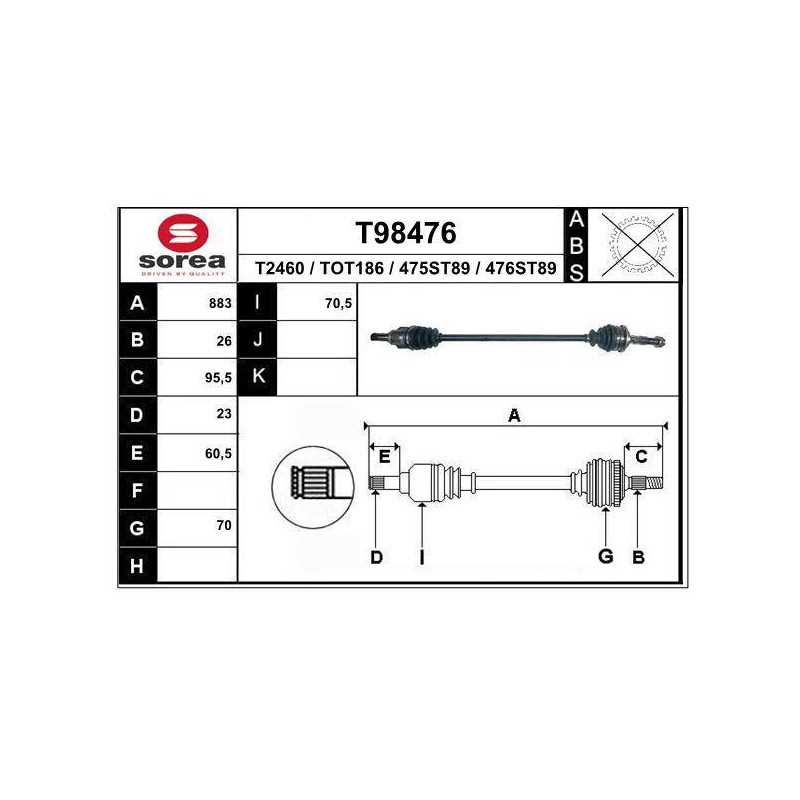 TRANSMISSION / YARIS II MANU 1.0 ES