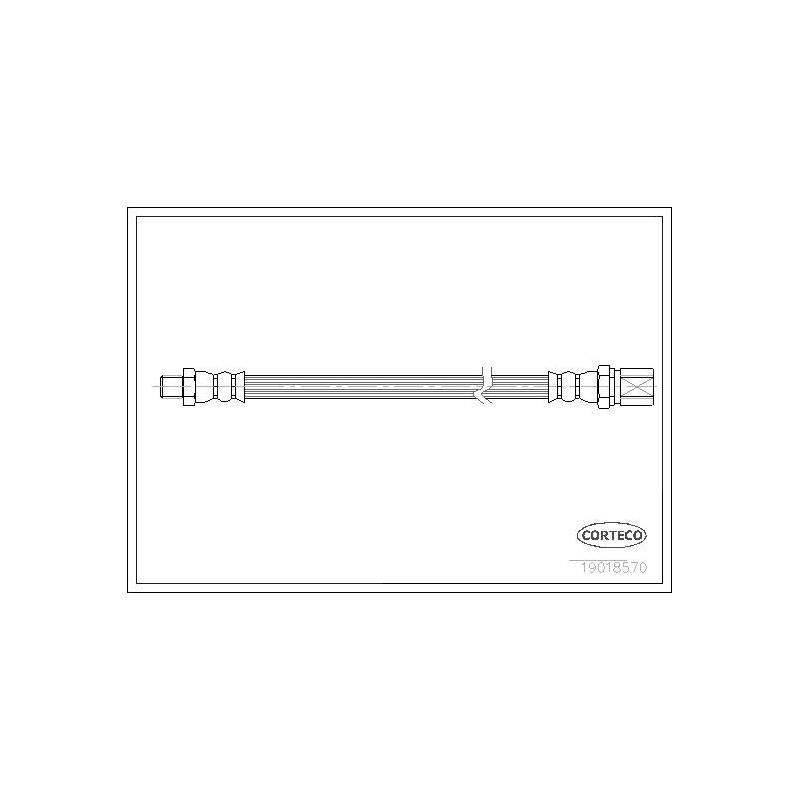 FLEXIBLE DE FREIN FIAT 124-125-1