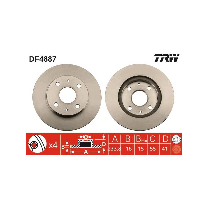 PAIRE DE DISQUES