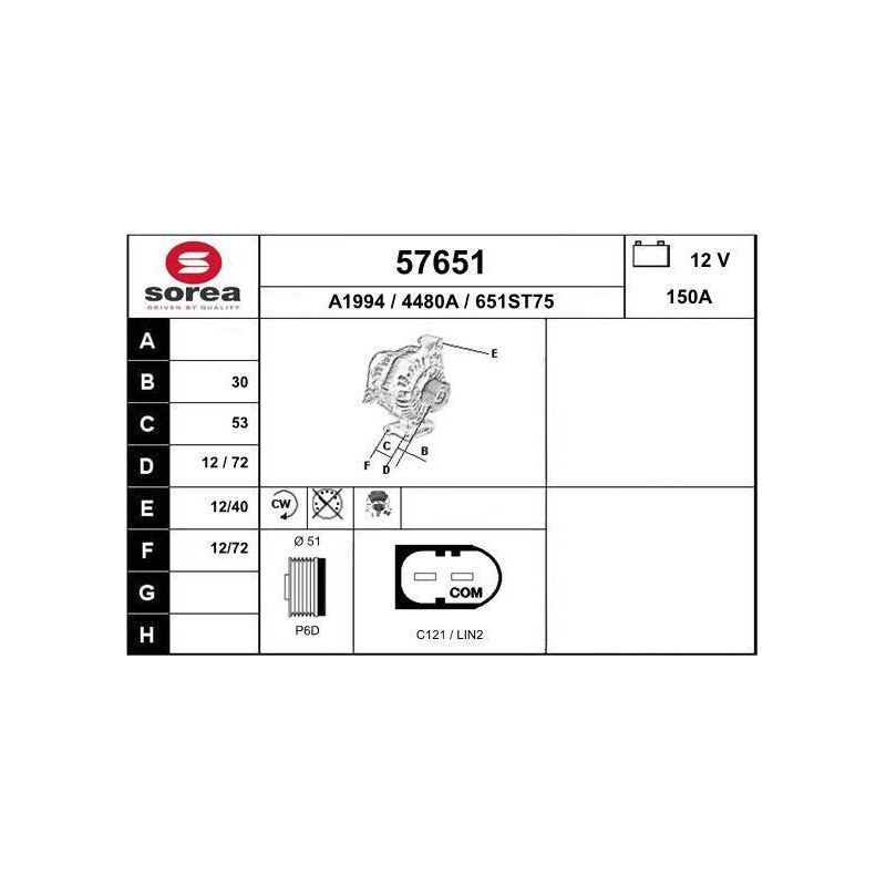 ALTERNATEUR VL / FORD - FIESTA ESS