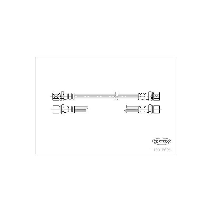 FLEXIBLE DE FREIN BEDFORD-OPEL-V