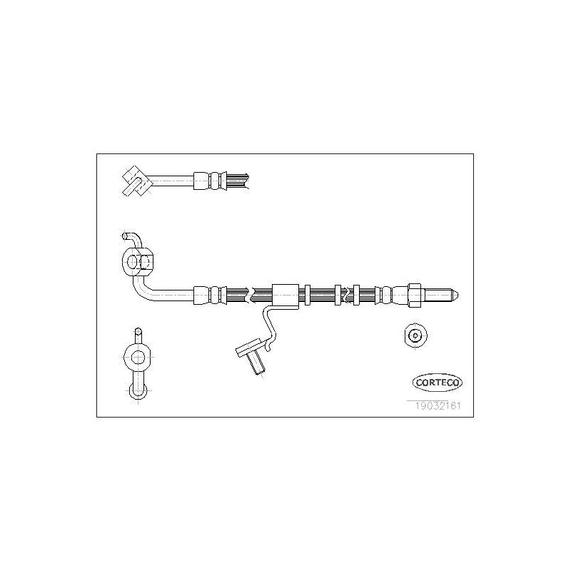 FLEXIBLE DE FREIN FORD ESCORT. O