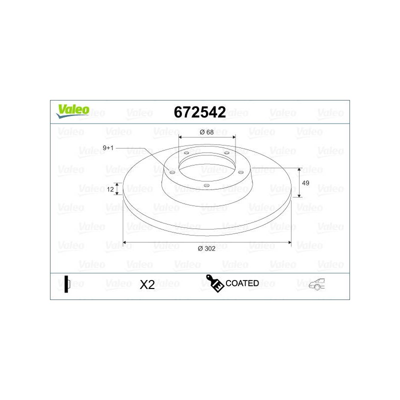 DISQ FREIN PEINT AUDI A6 X2