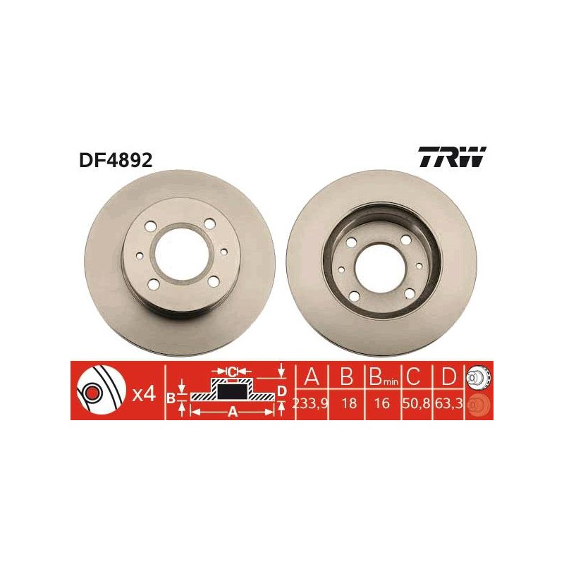 PAIRE DE DISQUES
