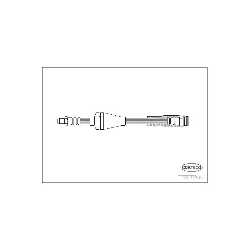 FLEXIBLE DE FREIN FIAT PANDA II