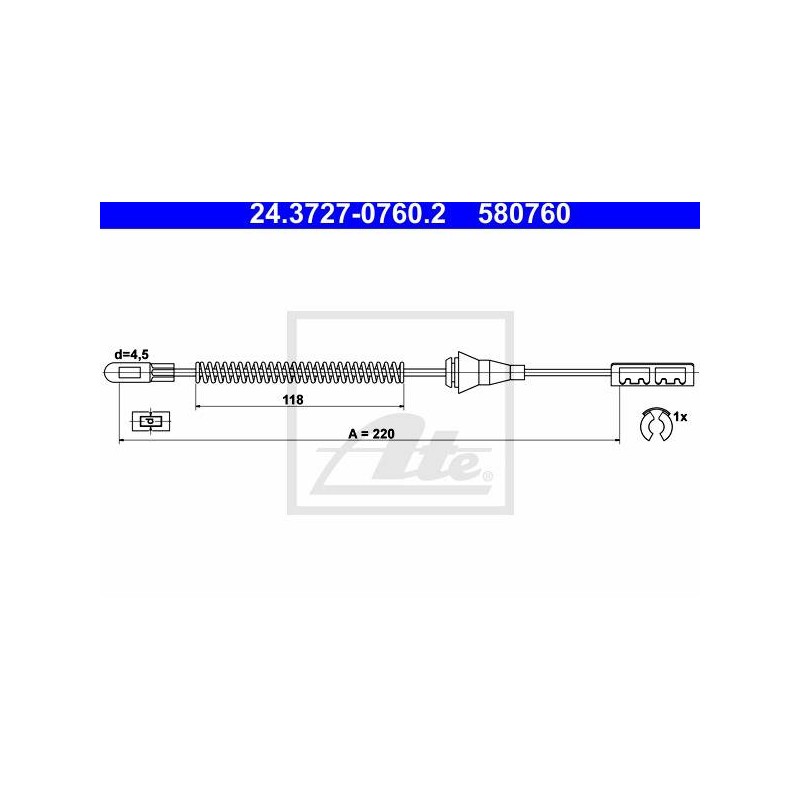 CABLE DE FREIN A MAIN