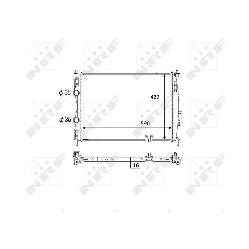 RAD NISSAN QASHQAI 1.6 07- RADIATOR