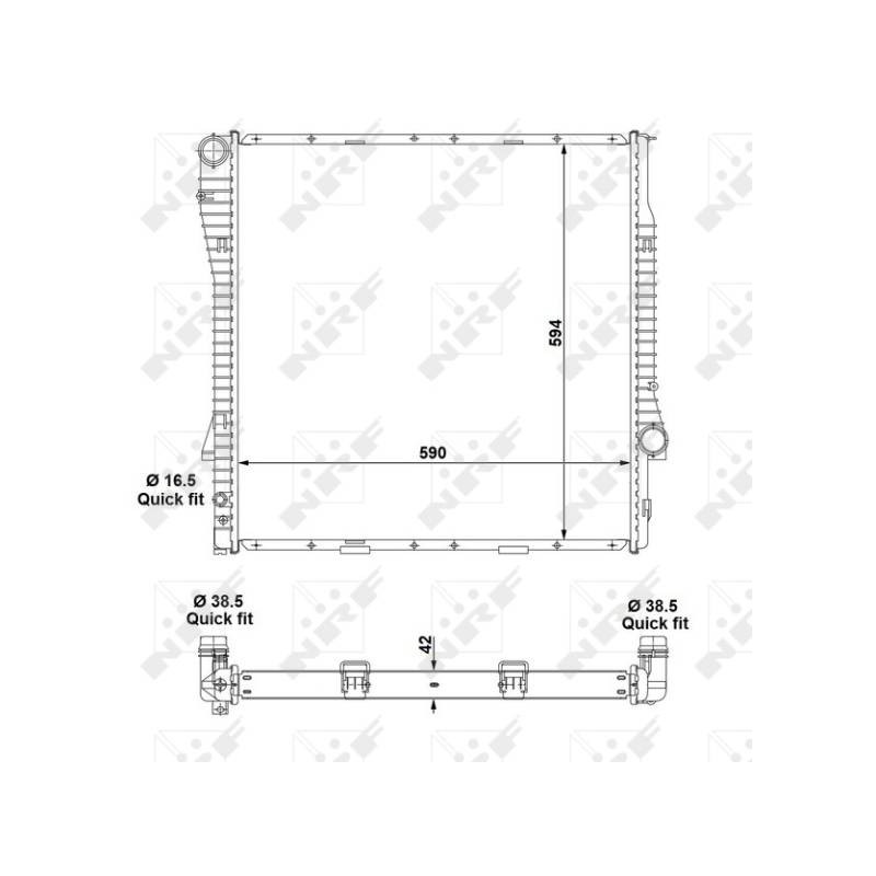 RAD BMW X5 3.0D 00- RADIATORS ALU B