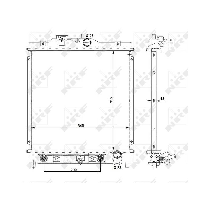 RAD HONDA CIVIC 1.4 96- RADIATORS A