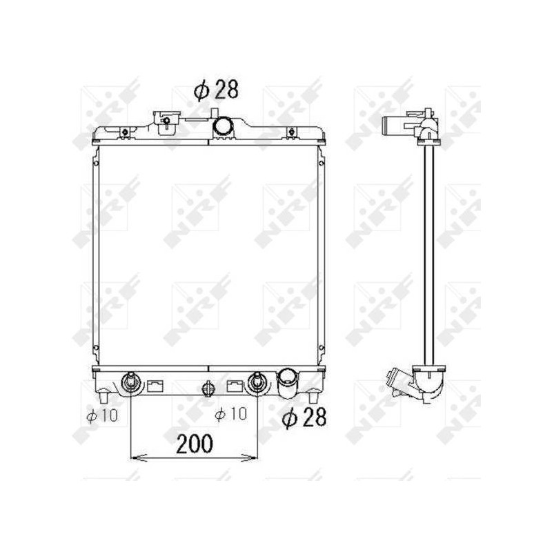 RAD HONDA CIVIC 1.4 96- RADIATORS A