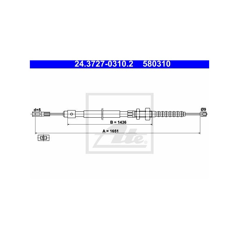 CABLE DE FREIN A MAIN