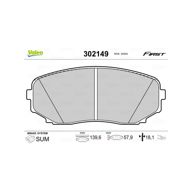 PLAQ FREIN FIRST MAZDA CX-7 06.06