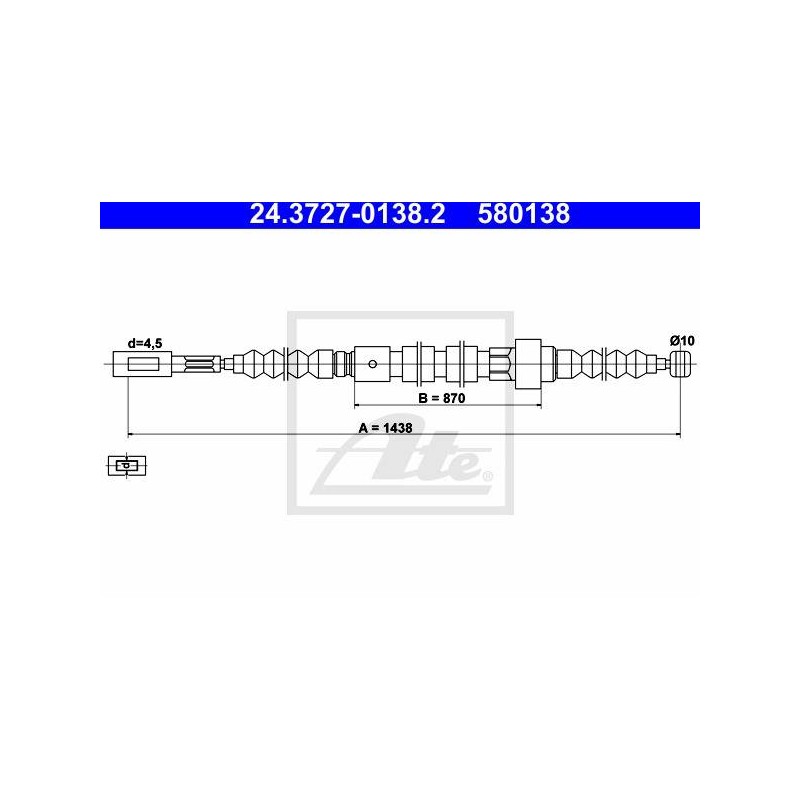 CABLE DE FREIN A MAIN