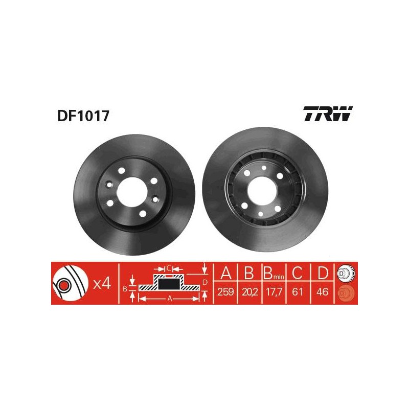 PAIRE DE DISQUES