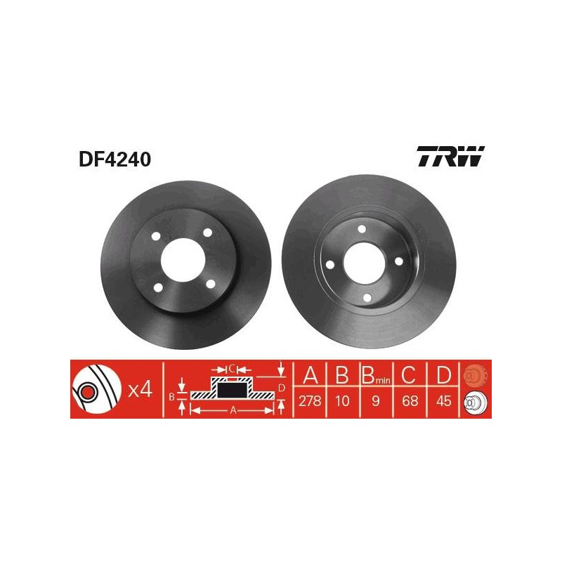 PAIRE DE DISQUES
