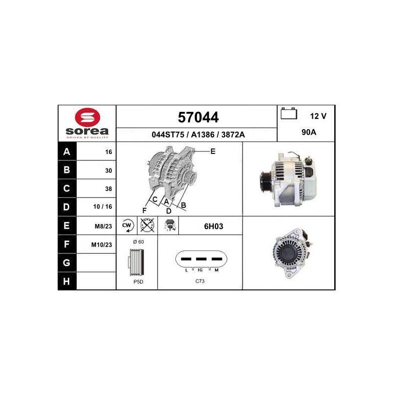 ALTERNATEUR VL / YARIS - 1.4 D4D