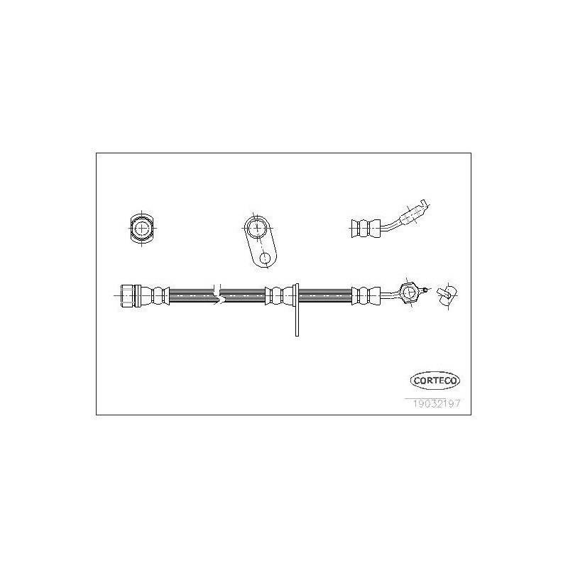 FLEXIBLE DE FREIN TOYOTA CARINA