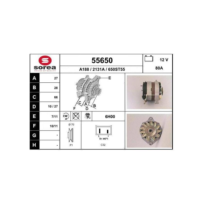 ALTERNATEUR VL / CX 2.0L-2.2L